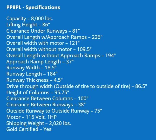 ALI Direct Lift Vegas Garage Lifts